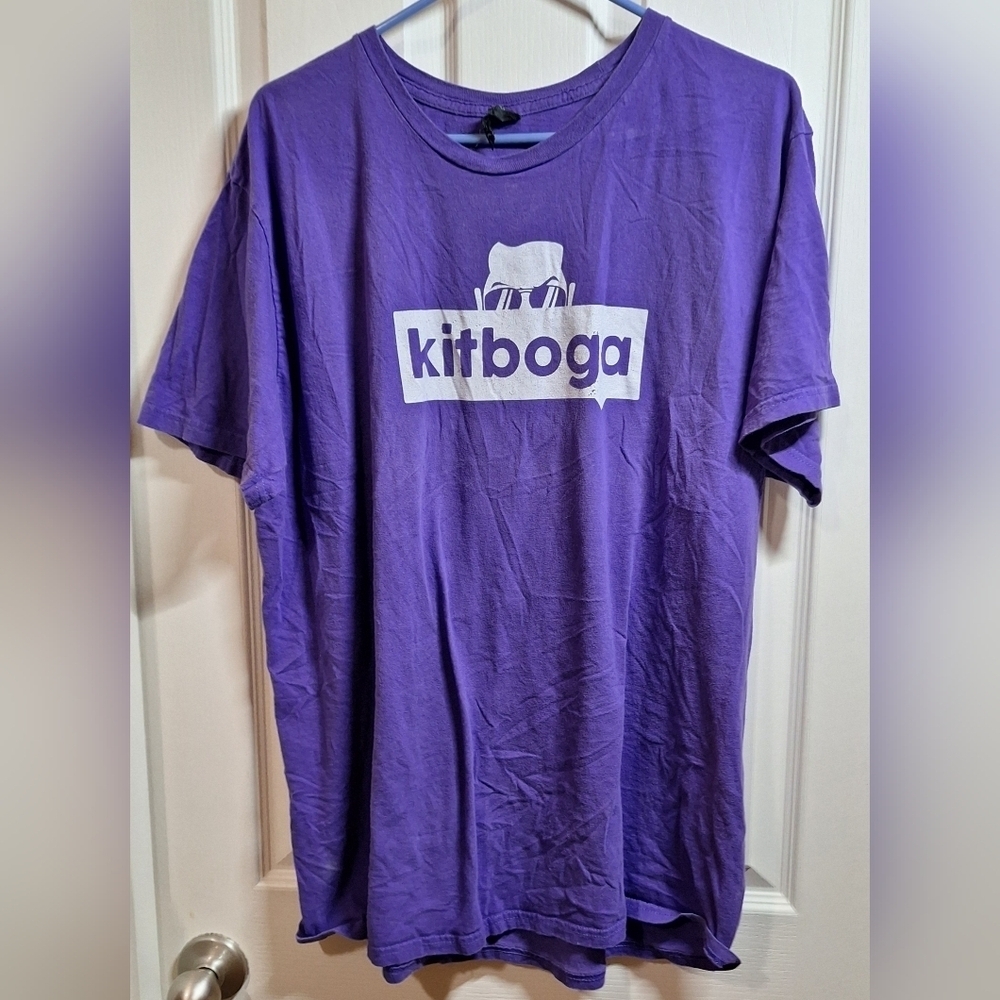 Hanes Purple Kitboga T-Shirt 2XL
